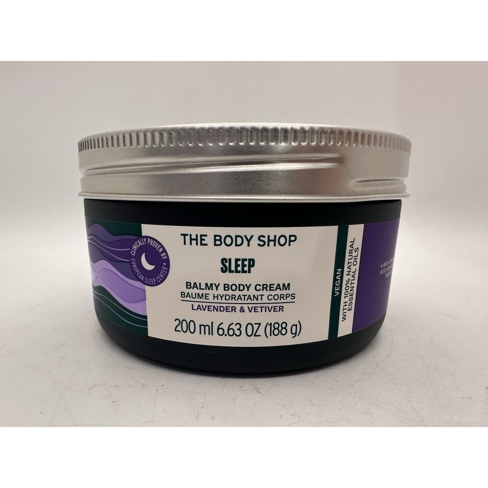 The Body Shop SLEEP Balmy Body Cream Lavender & Vetiver New *RARE*
